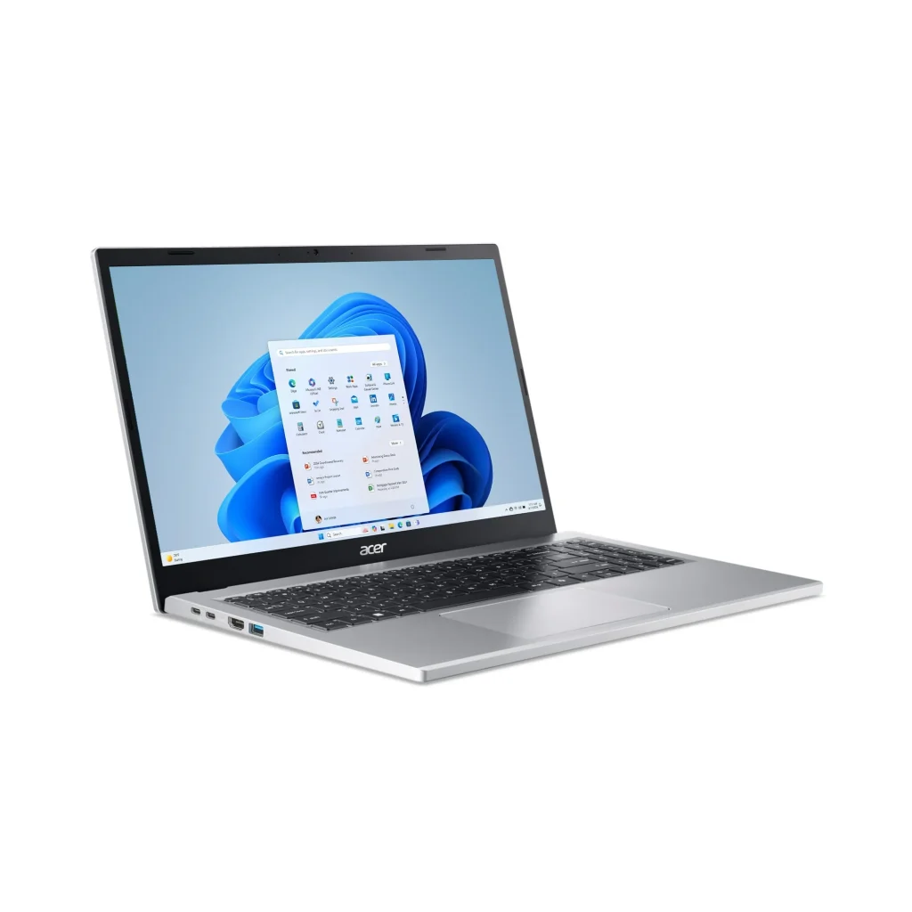 Acer Aspire Go 15.6" FHD IPS Touchscreen Laptop - AMD Ryzen 5 7520U, 8GB RAM, 512GB SSD, Pure Silver
