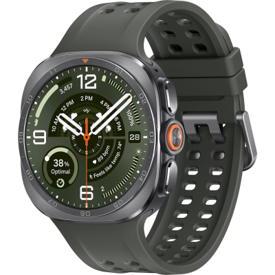 Samsung Galaxy Watch Ultra 2 47mm LTE Smartwatch - Titanium Silver with Olive Marine Band