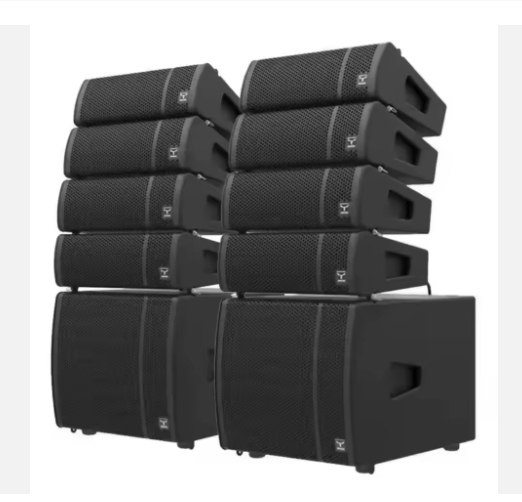 HDL 50-A 4K 8000W Dual 12-Inch 3-Way Active Line Array Speaker – Professional Live Sound