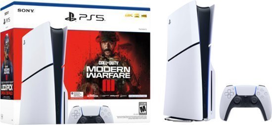 Sony PlayStation 5 Slim Disc 1TB Console – Call of Duty Modern Warfare III Bundle, White - Image 3