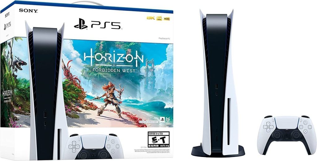 Sony PlayStation 5 Blu-ray Edition 825GB – Horizon Forbidden West Bundle, White
