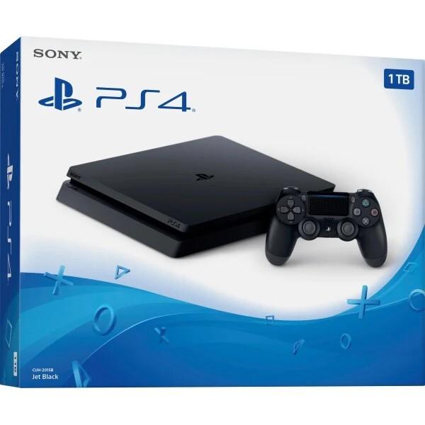 Sony PlayStation 4 Slim 1TB Console - Jet Black - Image 3