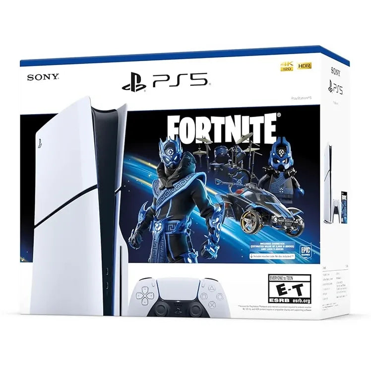 Sony PlayStation 5 Slim Console Disc Edition Fortnite Cobalt Star Bundle - Image 3